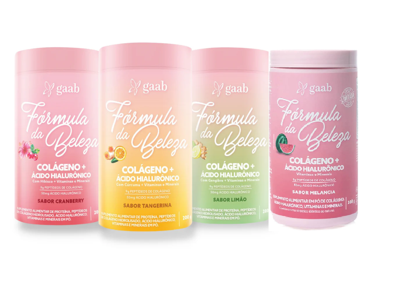 Gaab Fórmula da Beleza Colágeno Ácido Hialurônico - 1 Unidade (200g)